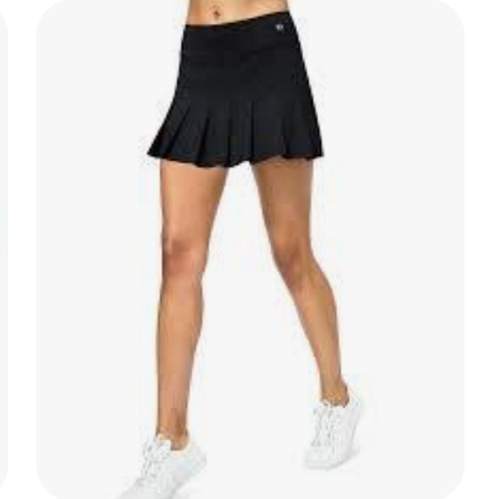 Eleven By Venus Williams Black Flutter Tennis Skirt Shorts/Pockets Extra…